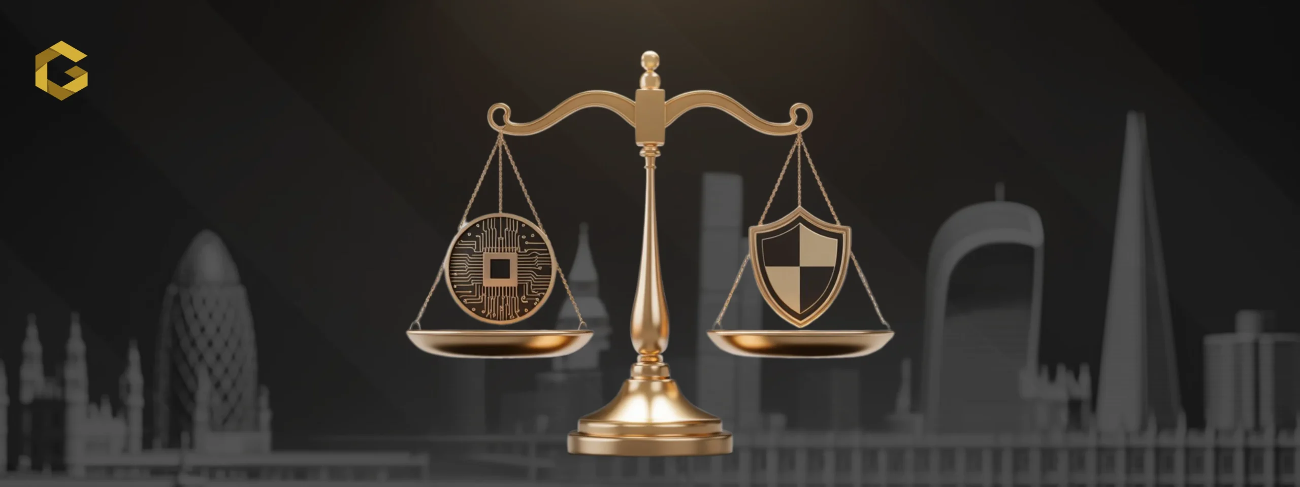 A scale balancing bitcoin on one side and gold on the other, symbolizing the comparison of digital and traditional assets.